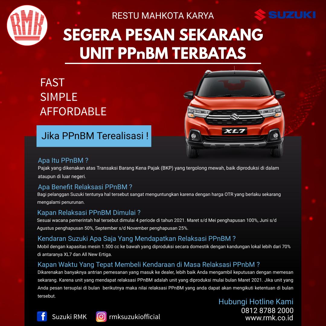PPnBM Terbatas Suzuki RMK
