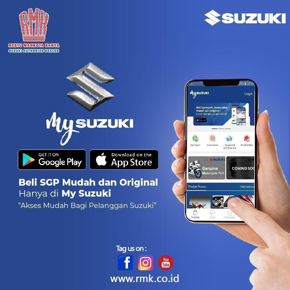 Cari Sparepart Original Suzuki di aplikasi my suzuki RMK