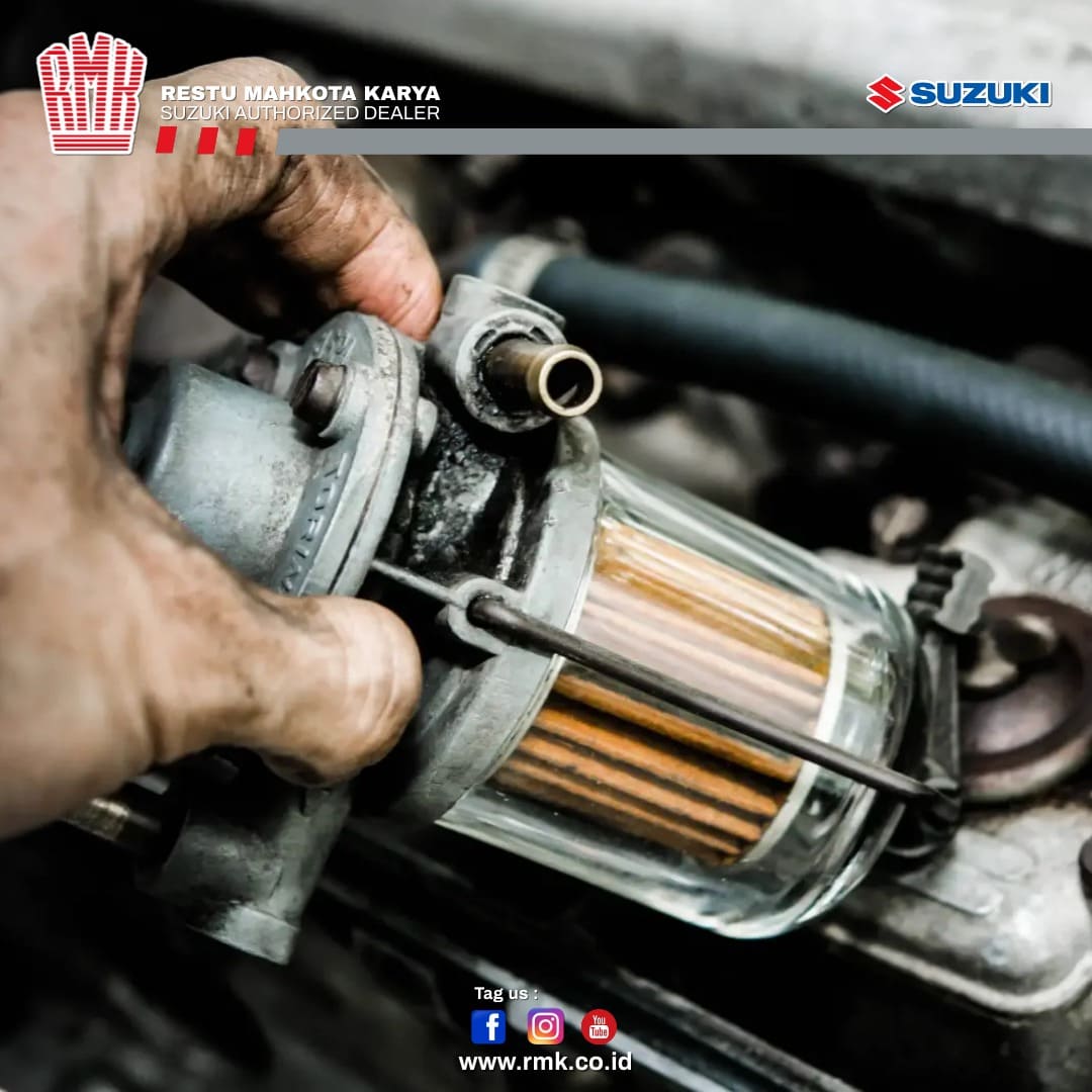 Mengganti Filter Bahan Bakar, Suzuki RMK