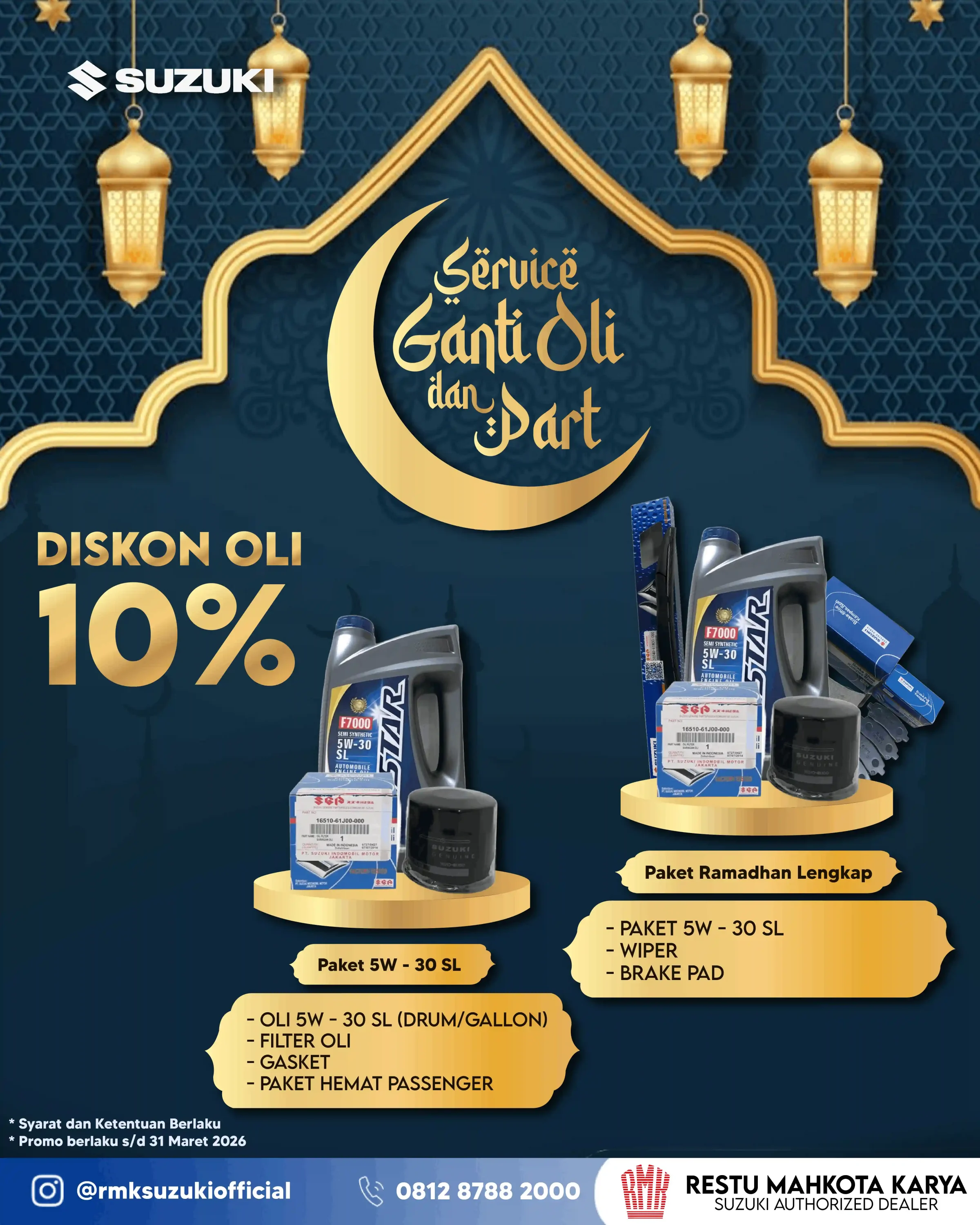 Service ganti oli dan part