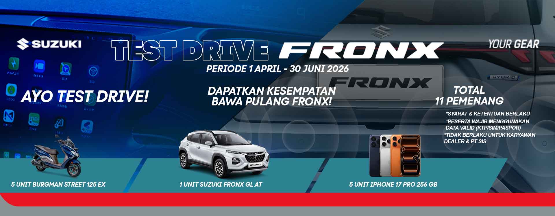 TEST DRIVE FRONX BERHADIAH EMAS DAN VOUCHER BELANJA