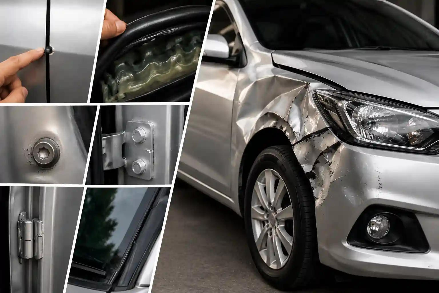 body mobil bekas tabrak