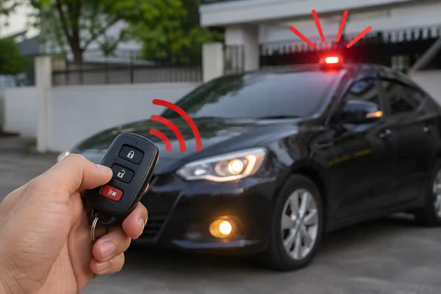 Alarm mobil bunyi terus