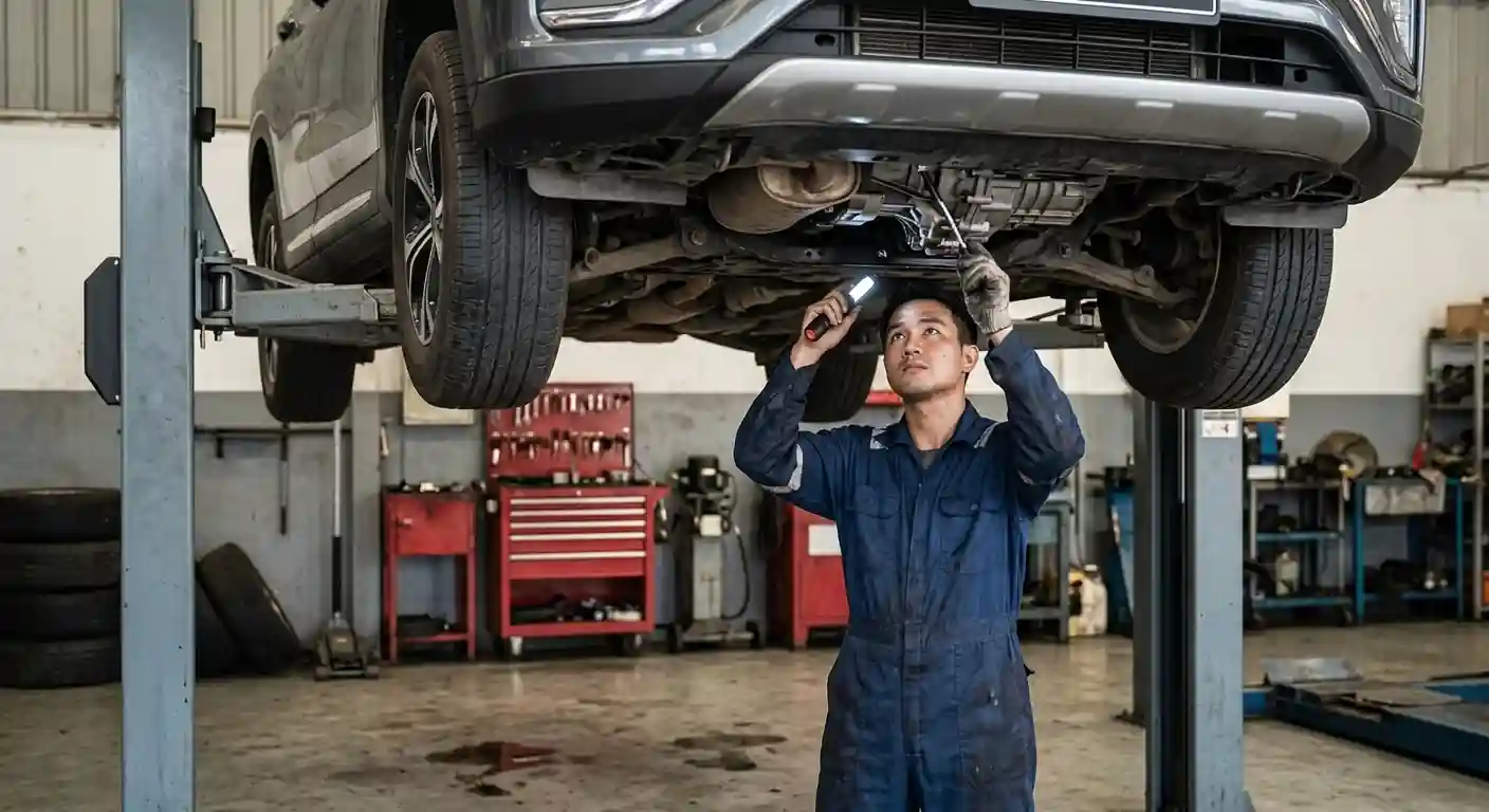 mobil susah mundur
