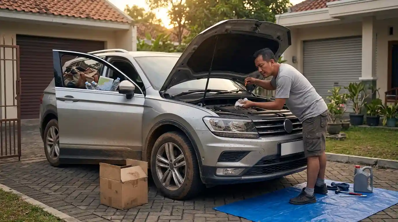 perawatan mobil setelah perjalanan