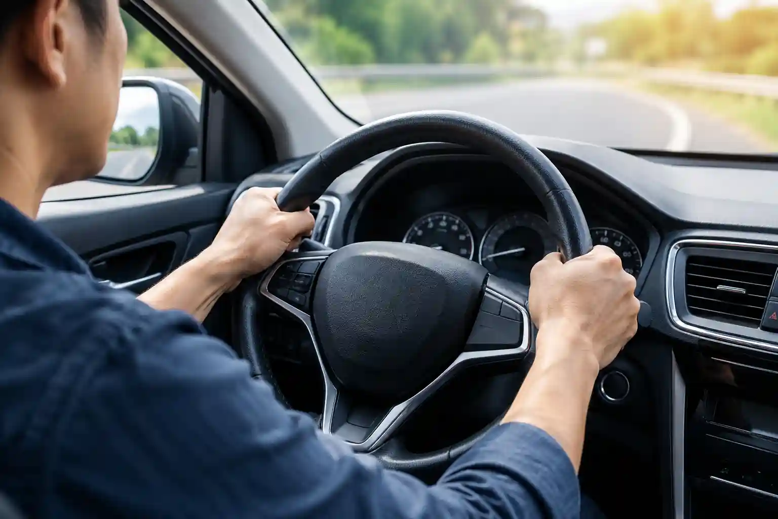 mobil berat saat dibelokkan